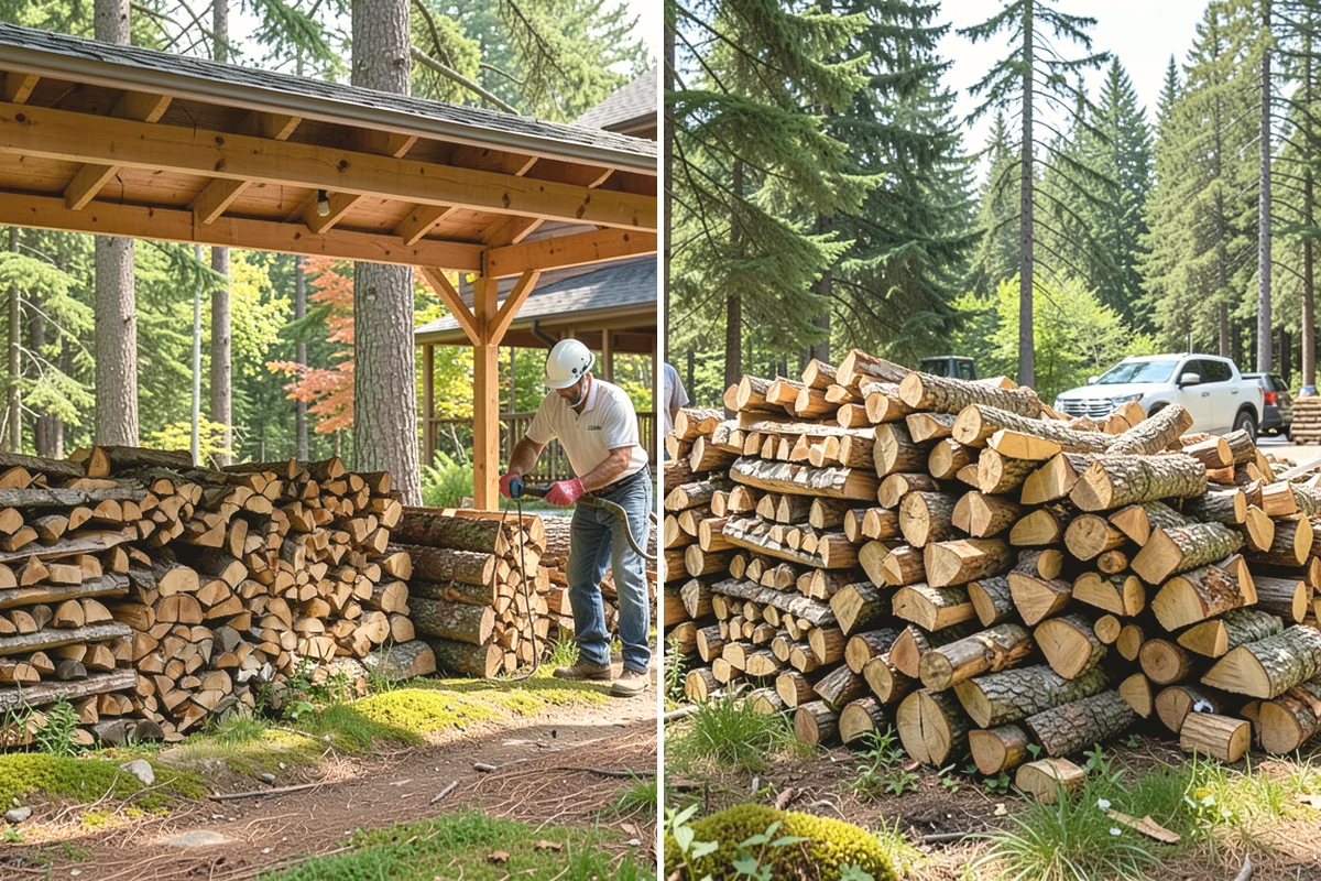 Scheduled Firewood Delivery in Duvall, King County, WA - You select your preferred delivery date and window