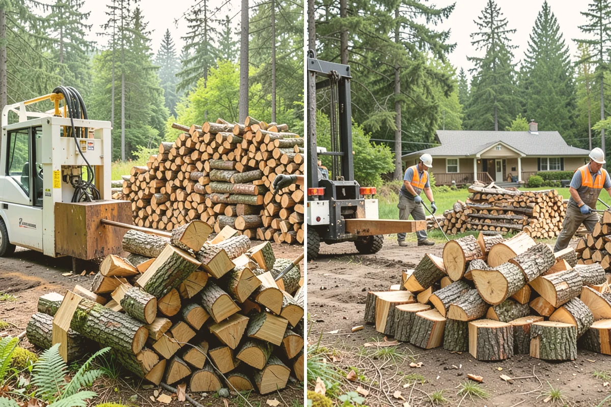 Scheduled Firewood Delivery in Eatonville, WA - You select your preferred delivery date and window