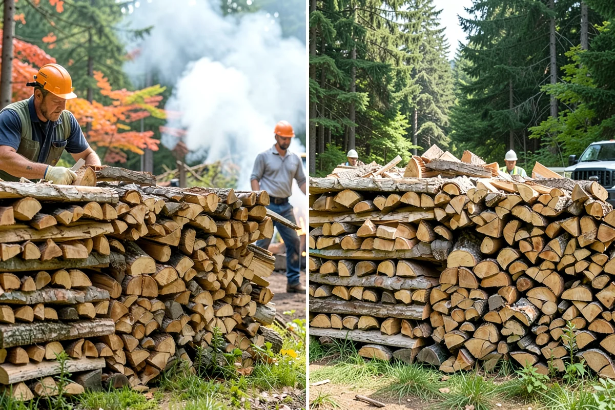 Scheduled Firewood Delivery in Enumclaw, King County, WA - You select your preferred delivery date and window
