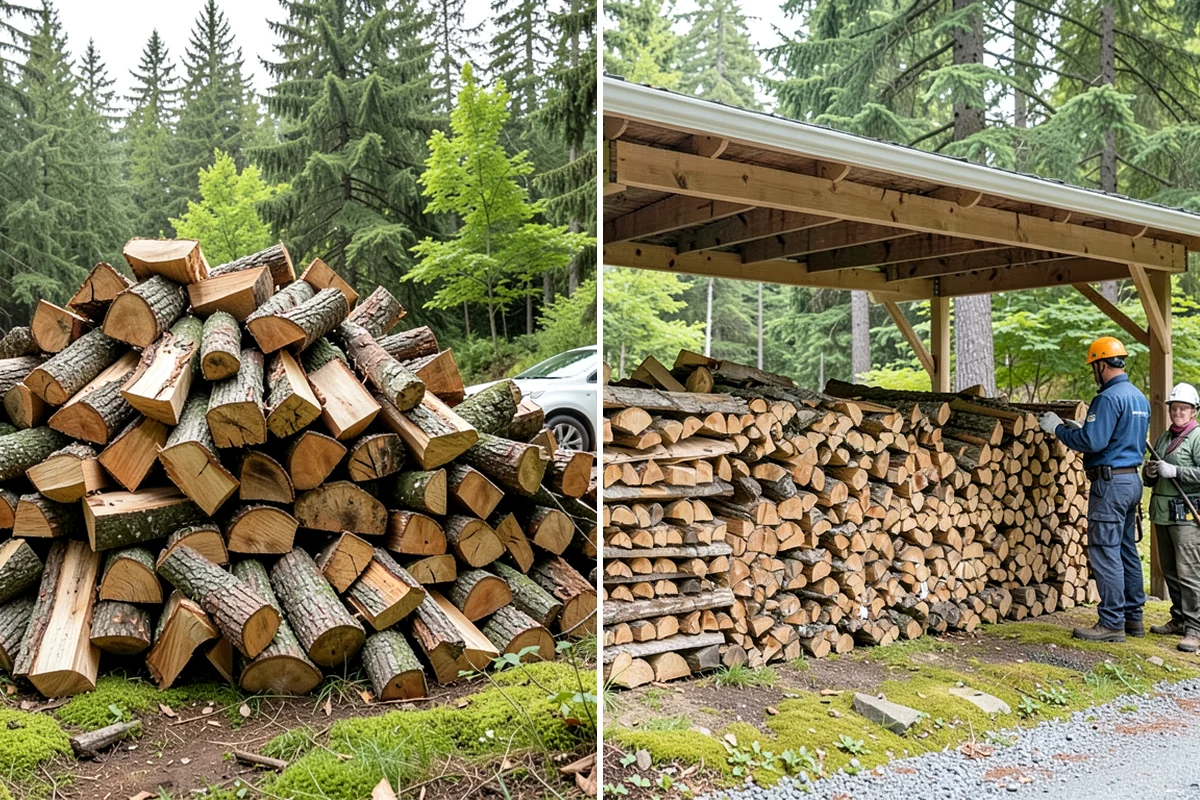 Scheduled Firewood Delivery in Everett, Snohomish County, WA - You select your preferred delivery date and window