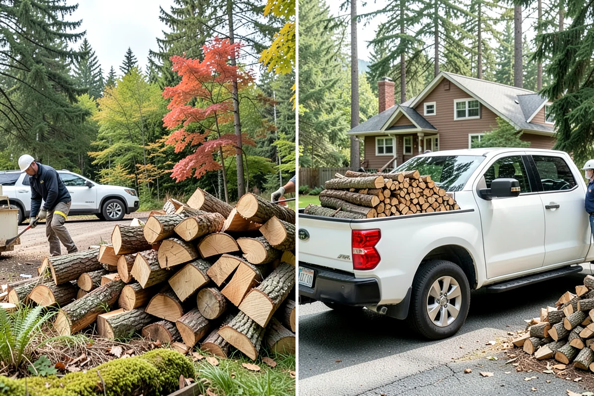 Scheduled Firewood Delivery in Federal Way, King County, WA - You select your preferred delivery date and window