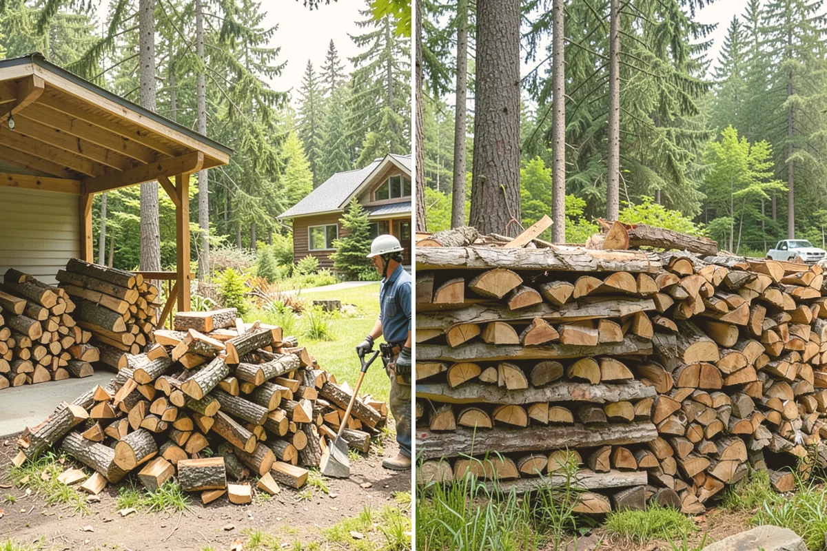 Scheduled Firewood Delivery in Fife, Pierce County, WA - You select your preferred delivery date and window