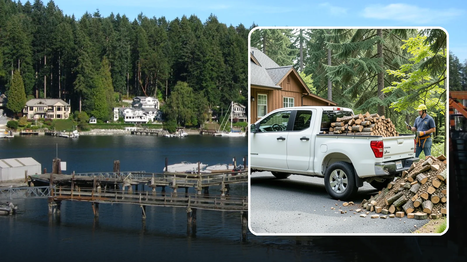 Scheduled Firewood Delivery in Gig Harbor, Pierce County, WA - Set a delivery date that fits your calendar and we bring seasoned firewood right on schedule, every time.