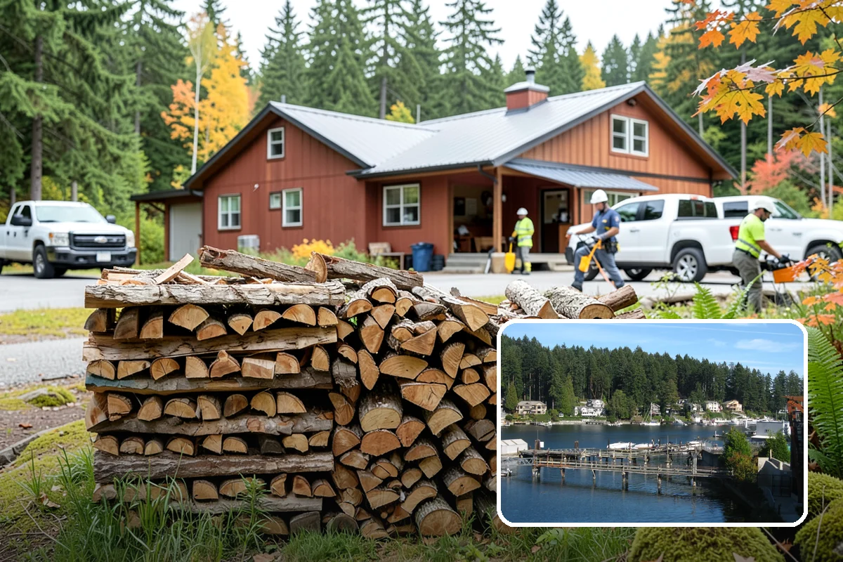 Scheduled Firewood Delivery in Gig Harbor, Pierce County, WA - You choose the exact delivery date and window