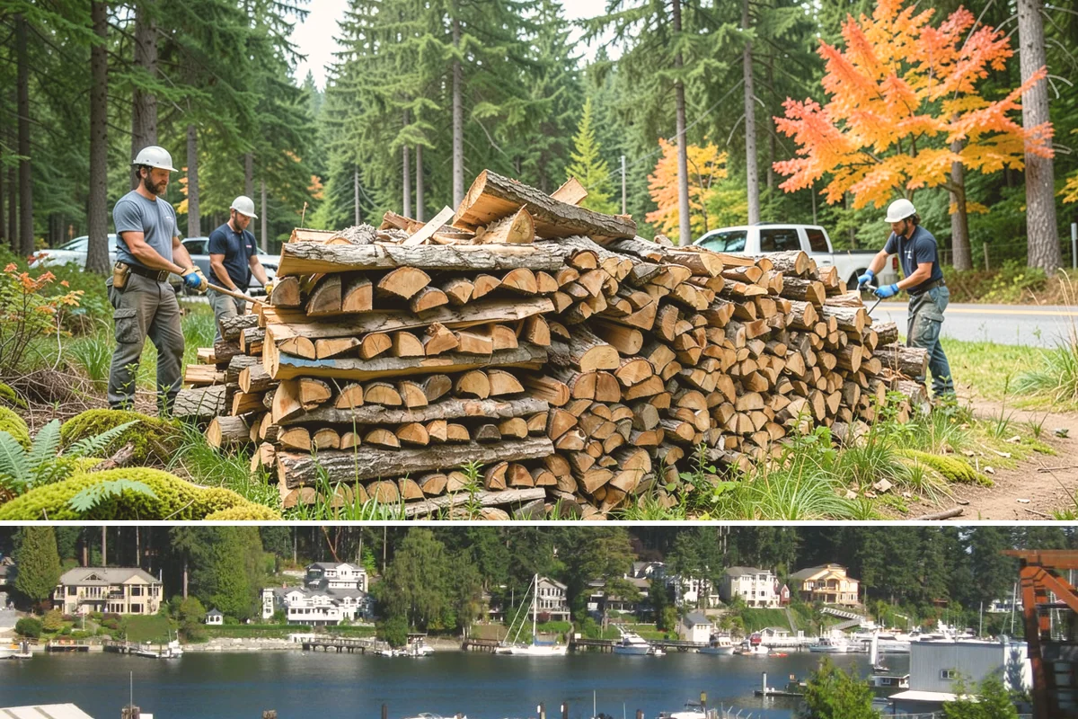 Scheduled Firewood Delivery in Gig Harbor, Pierce County, WA - Schedule your delivery whenever it suits you, and book fall dates early since the heating season fills up fast.