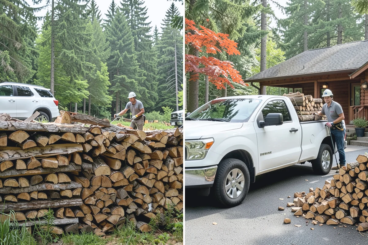 Scheduled Firewood Delivery in Gold Bar, Snohomish County, WA - You select your preferred delivery date and window