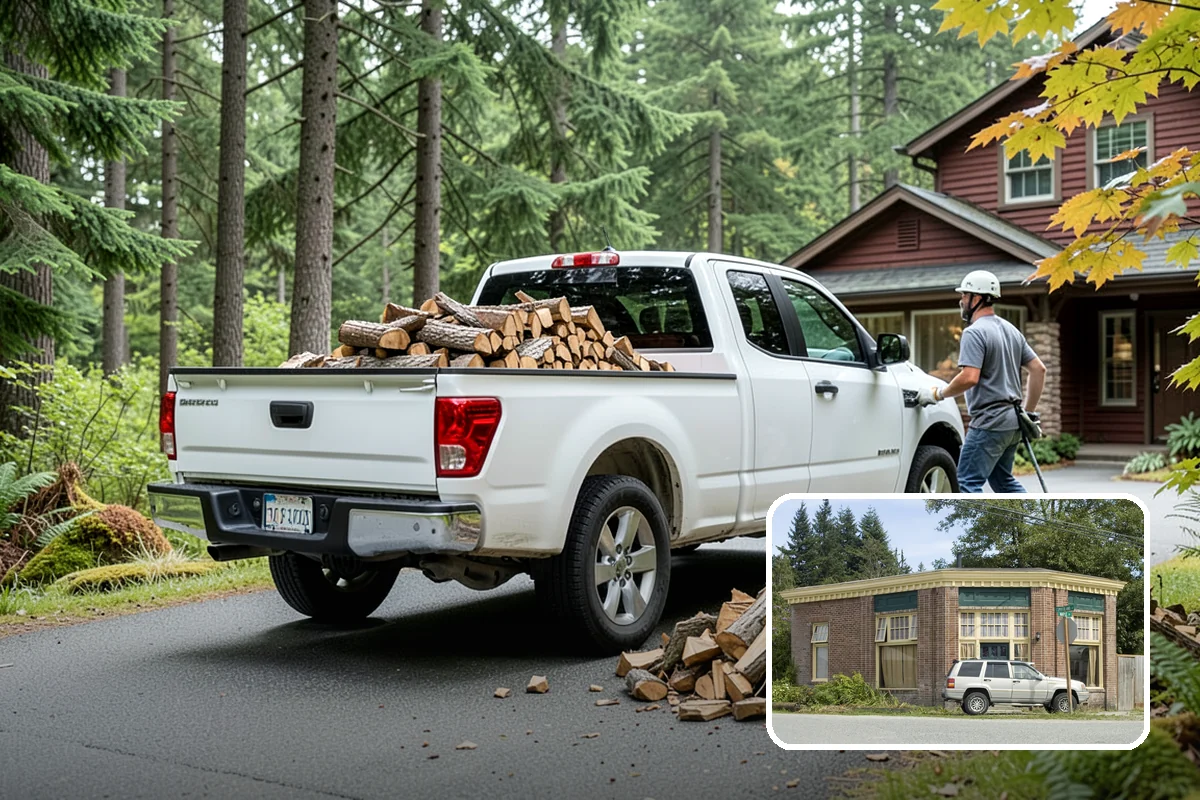 Scheduled Firewood Delivery in Hamilton, Skagit County, WA - You choose the exact delivery date and window