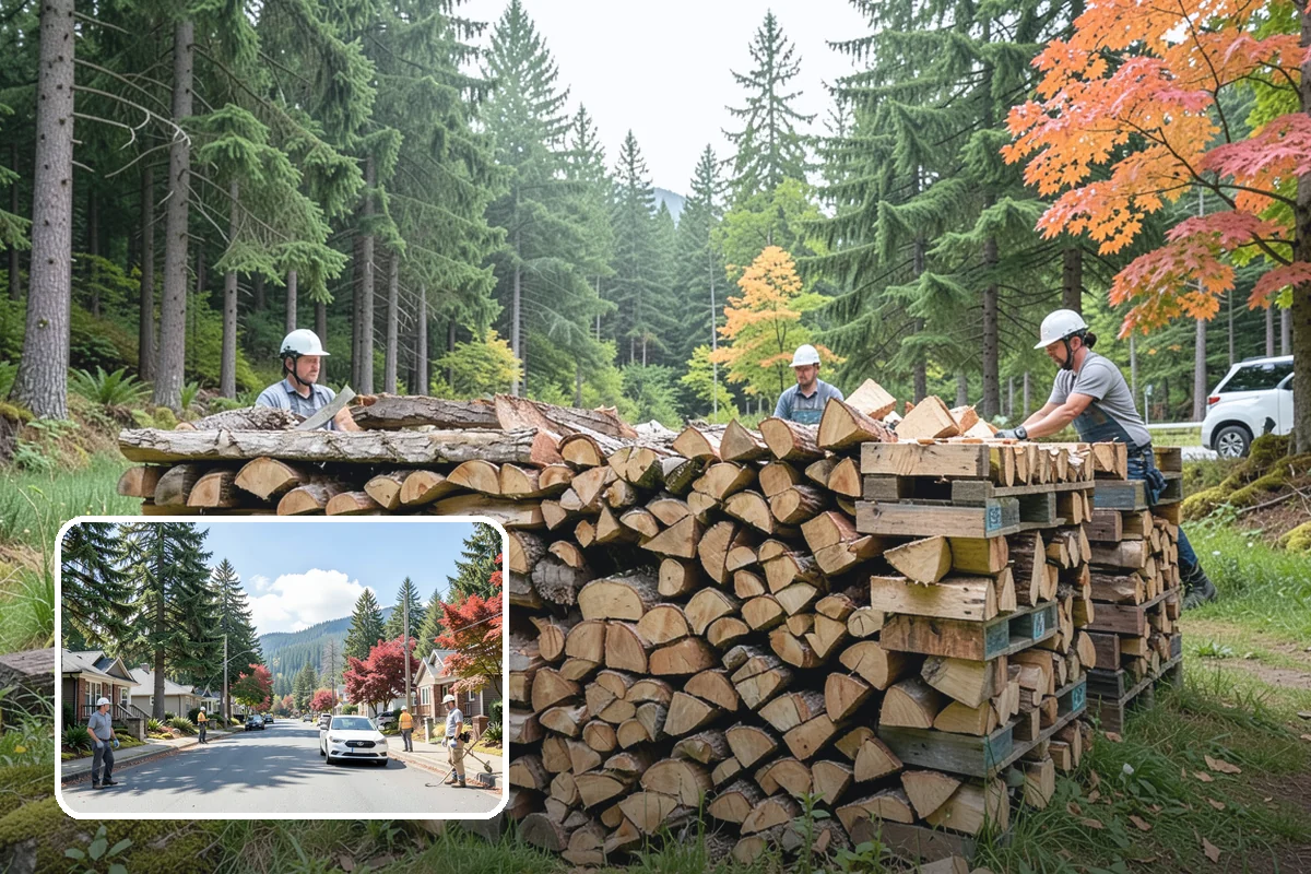 Scheduled Firewood Delivery in Hunts Point, King County, WA - You choose the exact delivery date and window