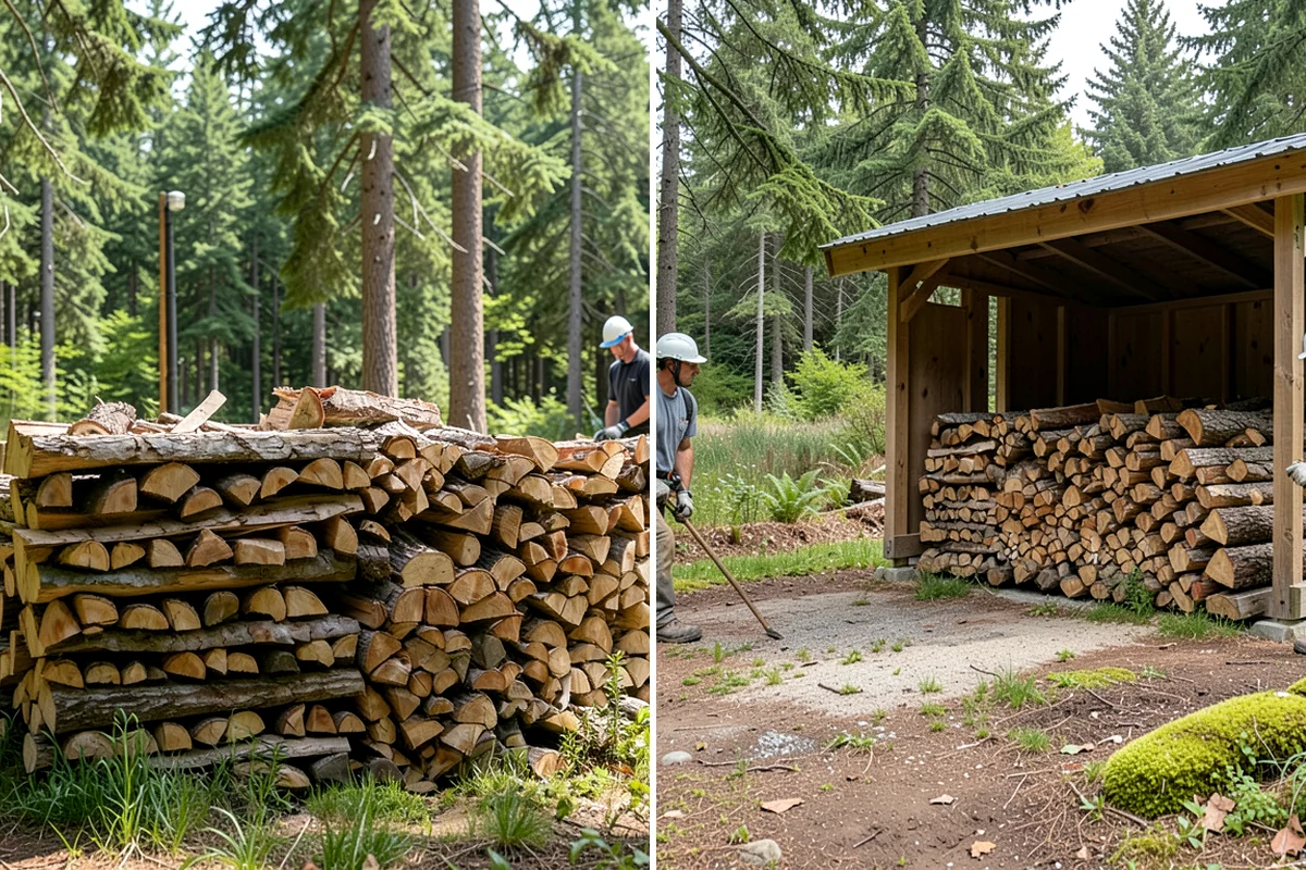 Scheduled Firewood Delivery in Kenmore, King County, WA - You select your preferred delivery date and window