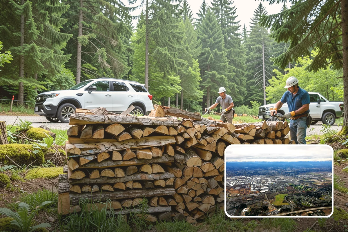 Scheduled Firewood Delivery in Kent, King County, WA - You choose the exact delivery date and window