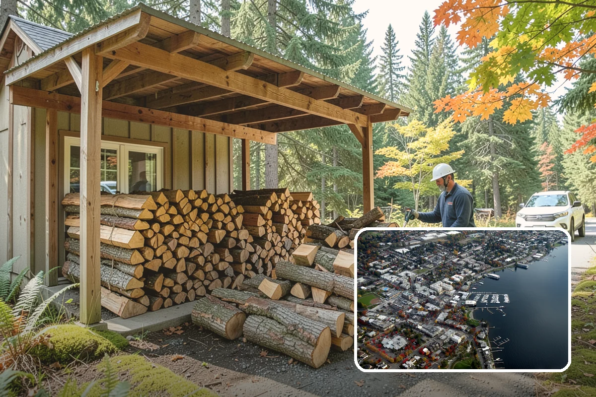 Scheduled Firewood Delivery in Kirkland, King County, WA - You choose the exact delivery date and window