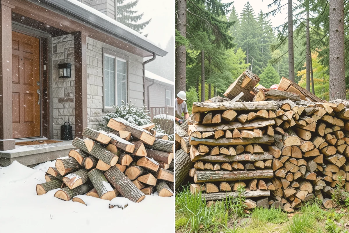 Scheduled Firewood Delivery in Kirkland, King County, WA - You select your preferred delivery date and window