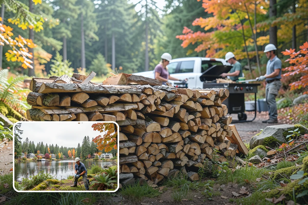 Scheduled Firewood Delivery in La Conner, Skagit County, WA - You choose the exact delivery date and window