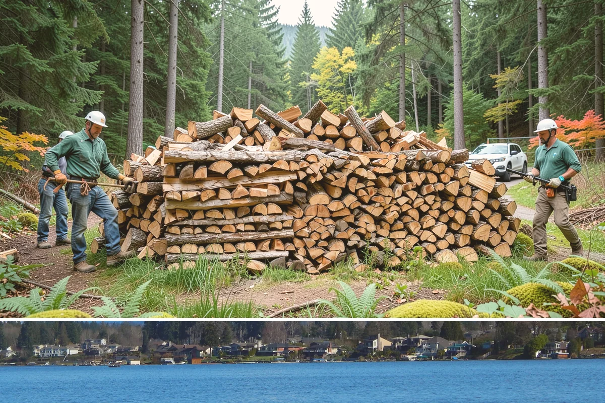 Scheduled Firewood Delivery in Lake Stevens, Snohomish County, WA - Schedule your delivery whenever it suits you, and book fall dates early since the heating season fills up fast.