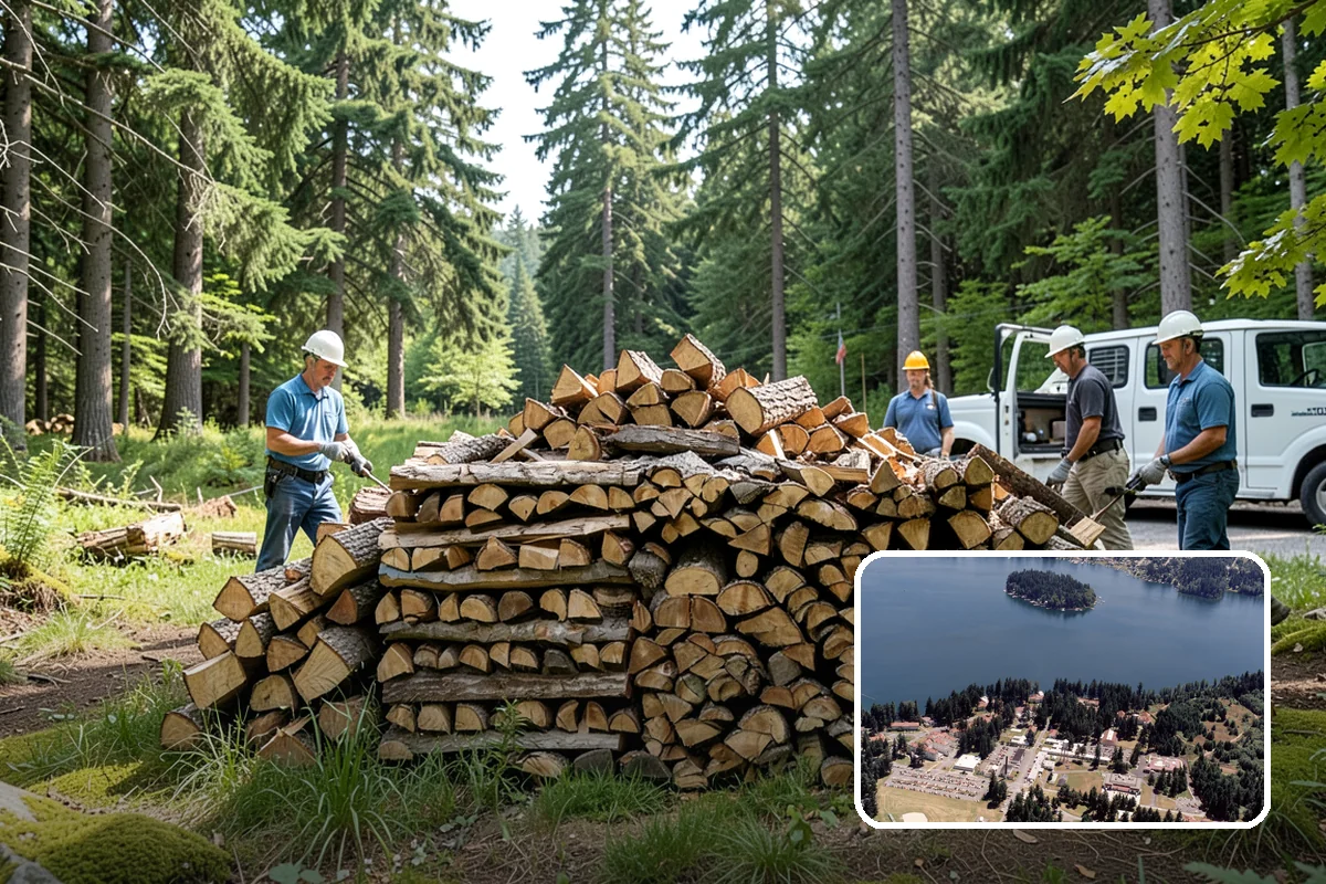 Scheduled Firewood Delivery in Lakewood, Pierce County, WA - You choose the exact delivery date and window