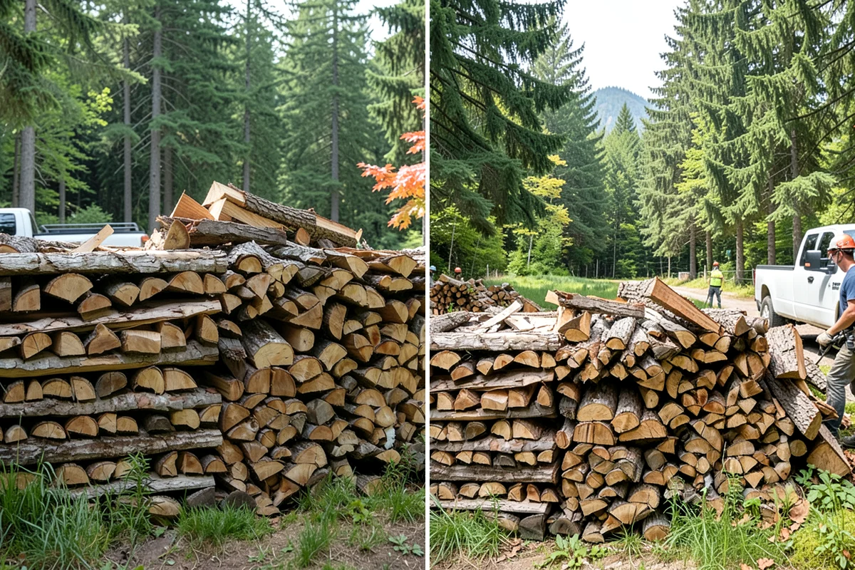 Scheduled Firewood Delivery in Lakewood, Pierce County, WA - You select your preferred delivery date and window