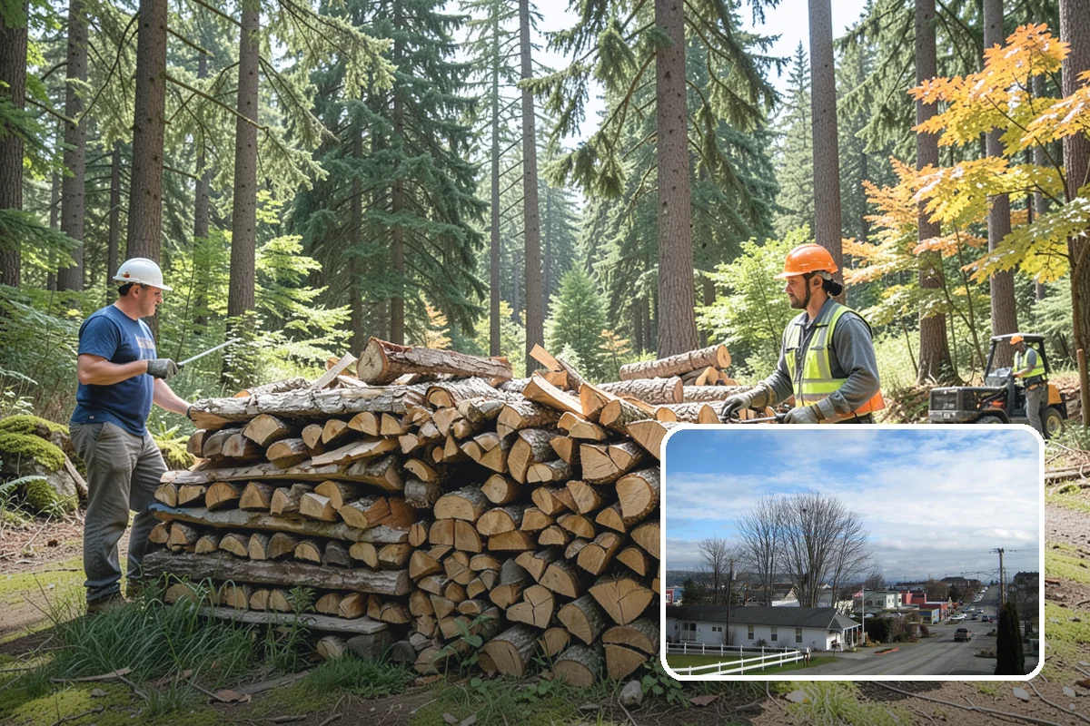 Scheduled Firewood Delivery in Langley, Island County, WA - You choose the exact delivery date and window