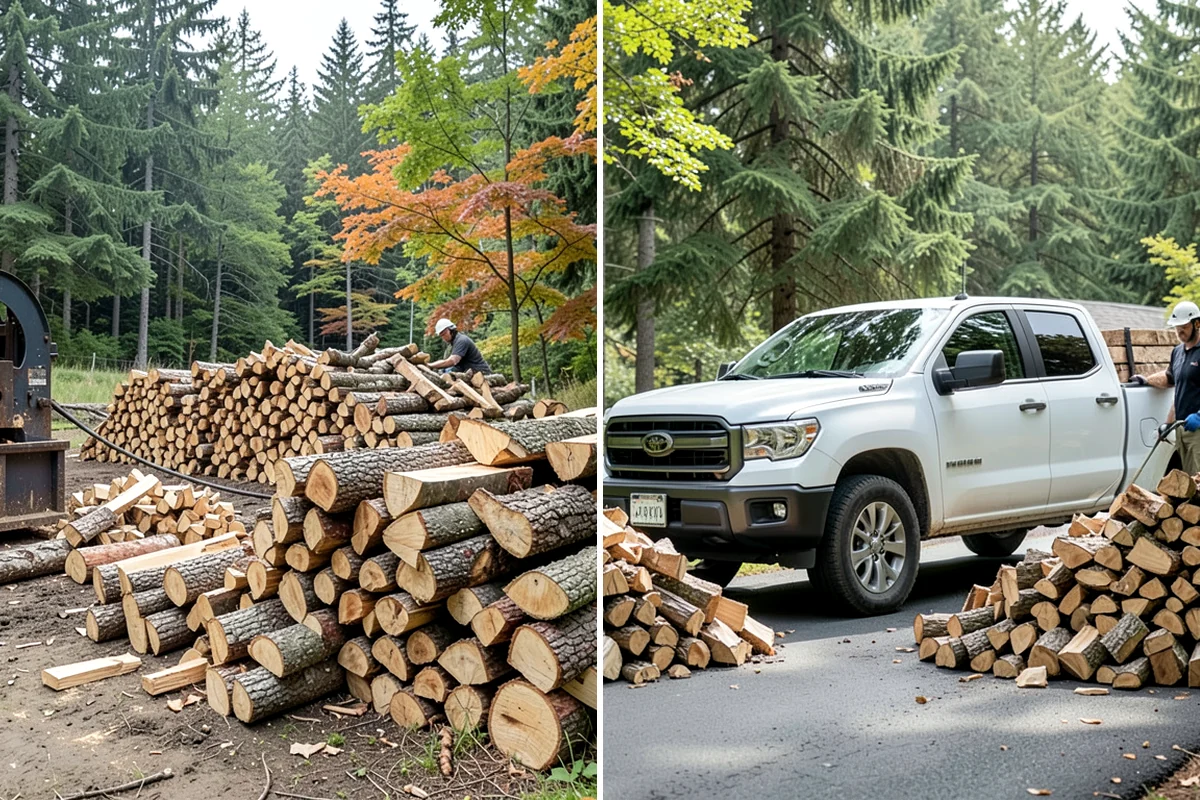 Scheduled Firewood Delivery in Lyman, WA - You select your preferred delivery date and window