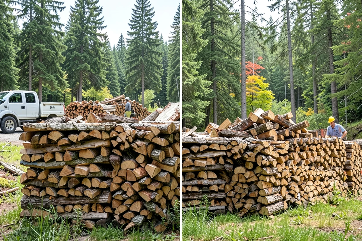 Scheduled Firewood Delivery in Maple Valley, King County, WA - You select your preferred delivery date and window