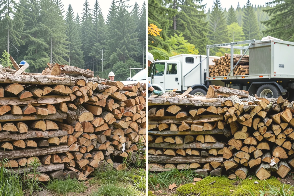 Scheduled Firewood Delivery in Mercer Island, King County, WA - You select your preferred delivery date and window