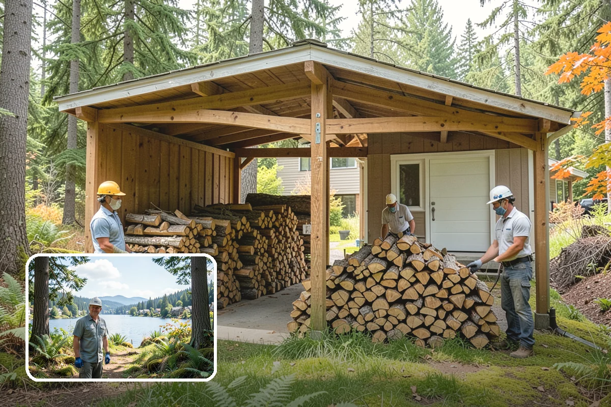Scheduled Firewood Delivery in Milton, King County, WA - You choose the exact delivery date and window