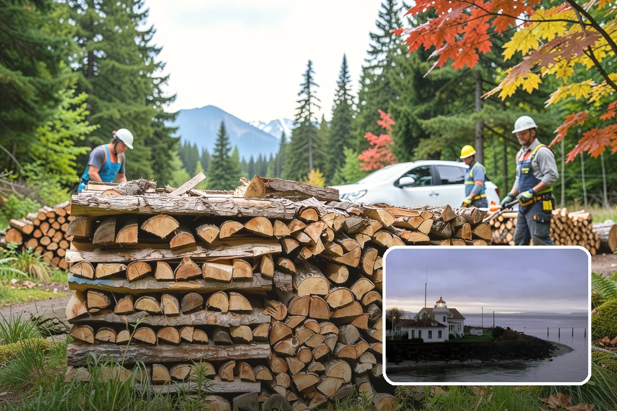 Scheduled Firewood Delivery in Mukilteo, Snohomish County, WA - You choose the exact delivery date and window