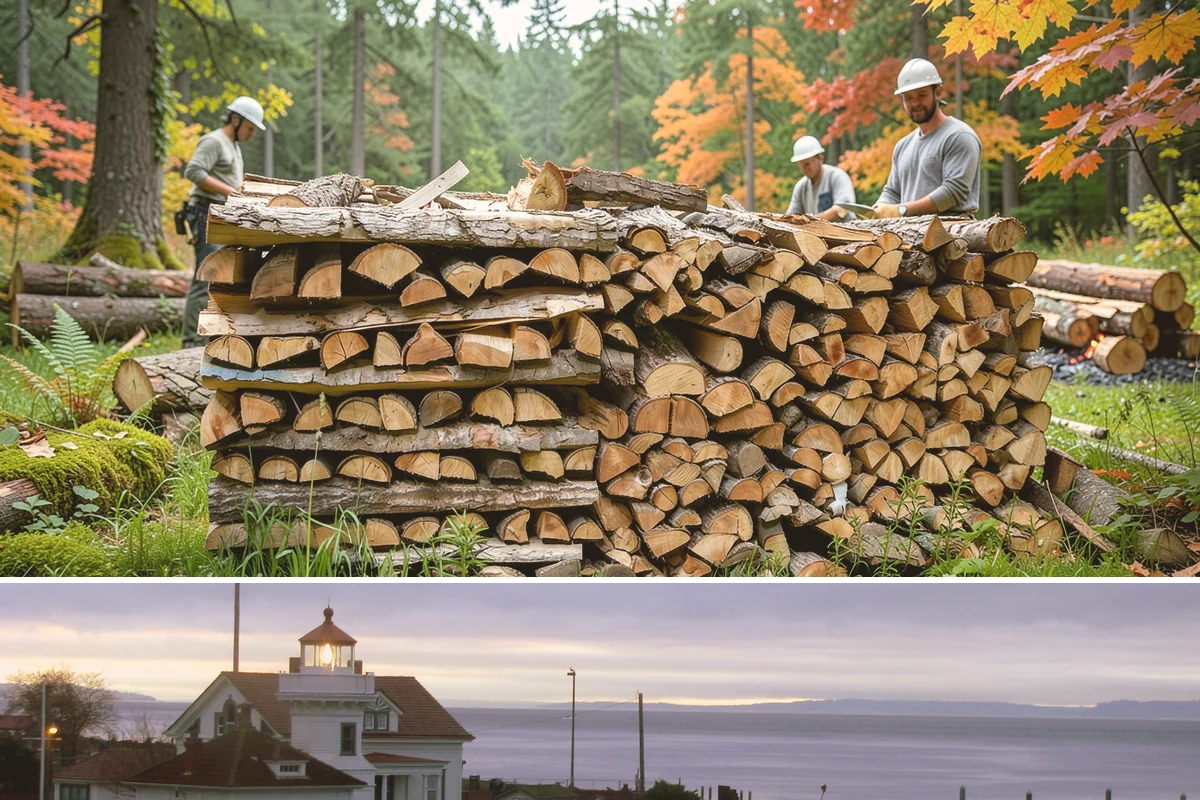 Scheduled Firewood Delivery in Mukilteo, Snohomish County, WA - Schedule your delivery whenever it suits you, and book fall dates early since the heating season fills up fast.