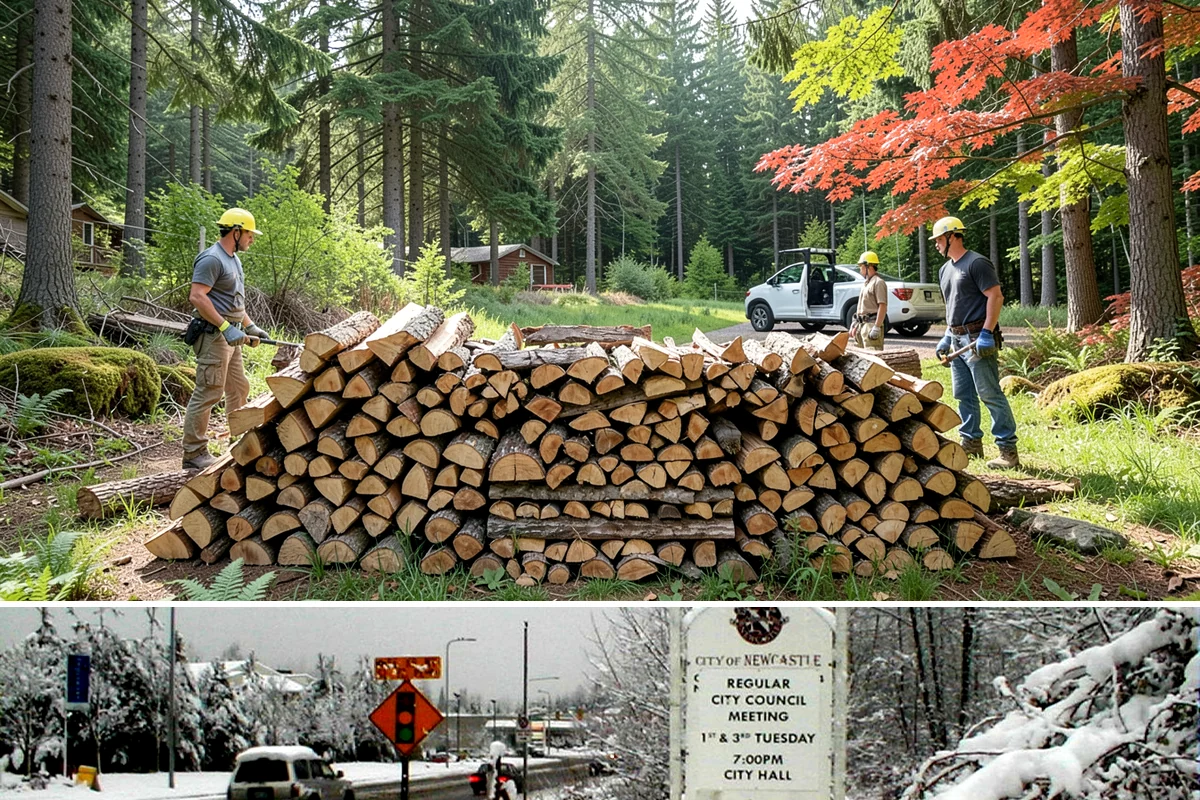 Scheduled Firewood Delivery in Newcastle, King County, WA - Schedule your delivery whenever it suits you, and book fall dates early since the heating season fills up fast.