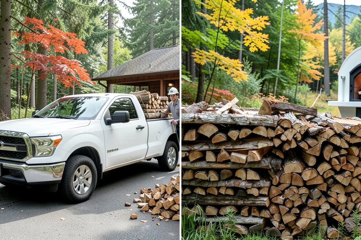 Scheduled Firewood Delivery in Normandy Park, King County, WA - You select your preferred delivery date and window