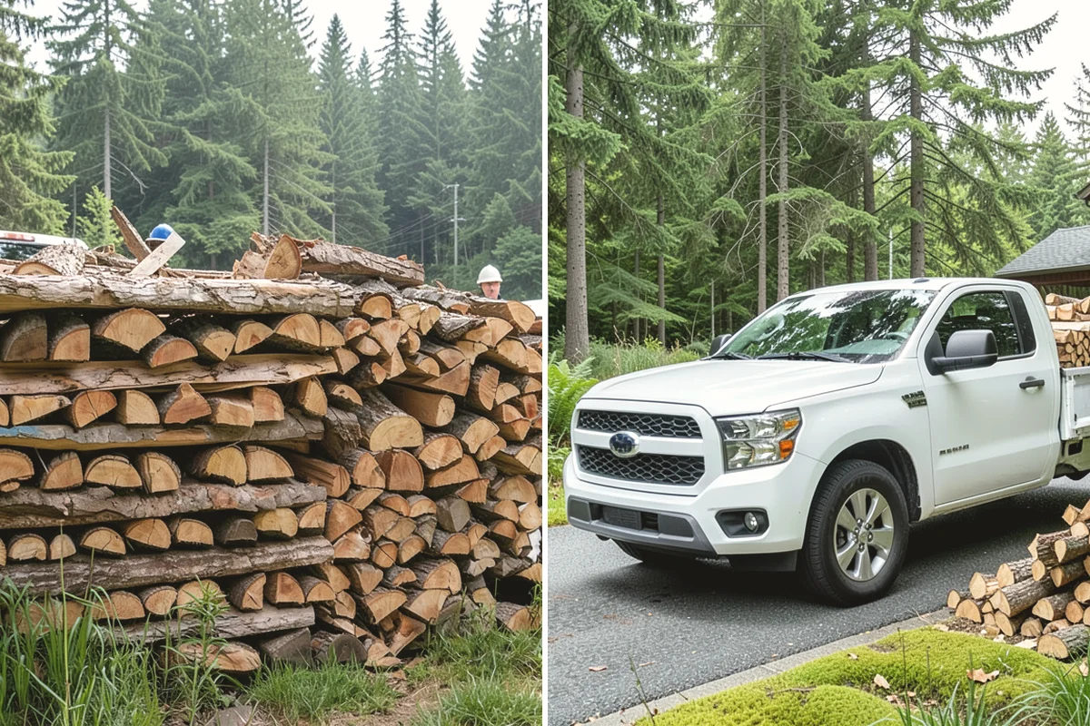 Scheduled Firewood Delivery in Oak Harbor, Island County, WA - You select your preferred delivery date and window