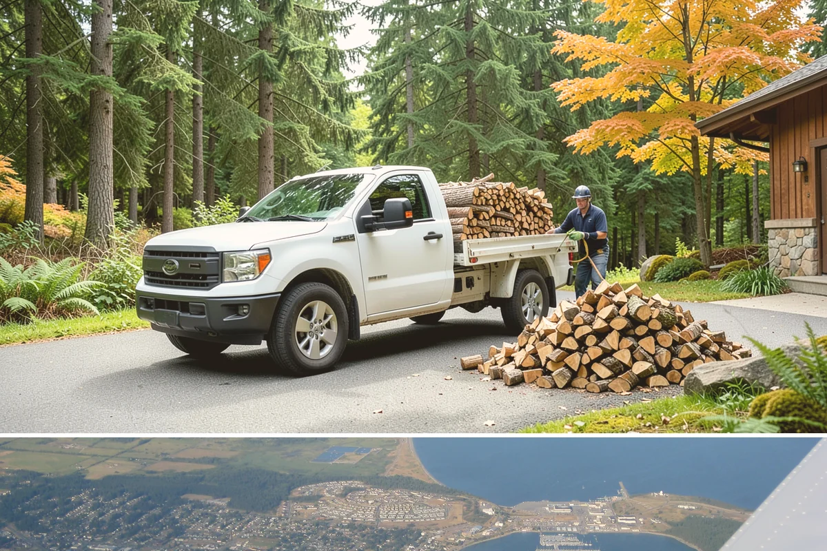 Scheduled Firewood Delivery in Oak Harbor, Island County, WA - Schedule your delivery whenever it suits you, and book fall dates early since the heating season fills up fast.