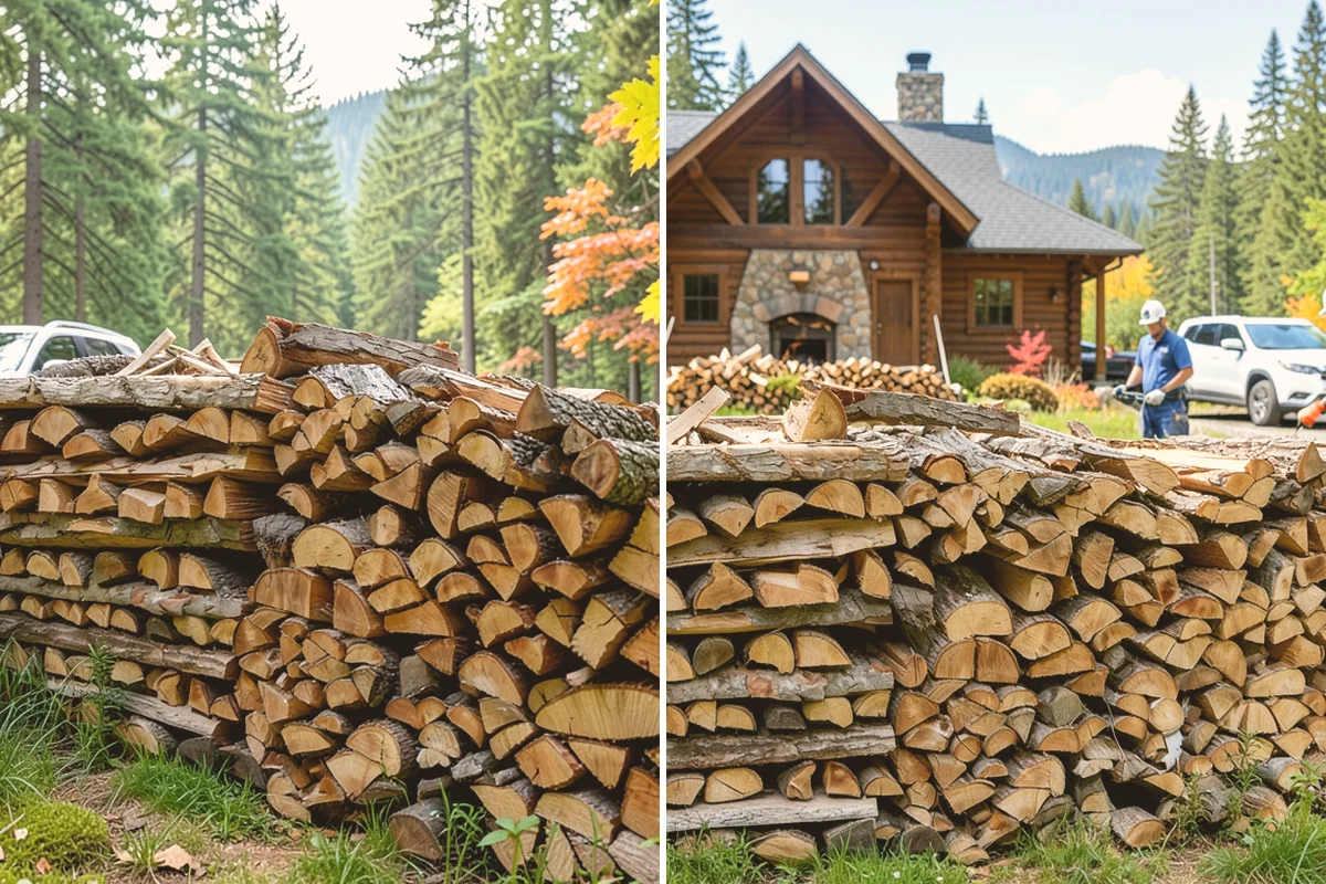 Scheduled Firewood Delivery in Orting, Pierce County, WA - You select your preferred delivery date and window