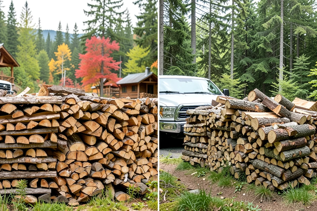 Scheduled Firewood Delivery in Puyallup, Pierce County, WA - You select your preferred delivery date and window