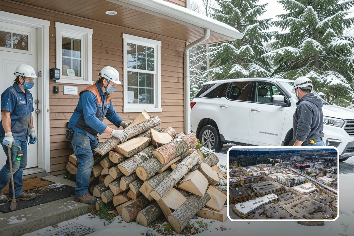 Scheduled Firewood Delivery in Redmond, King County, WA - You choose the exact delivery date and window