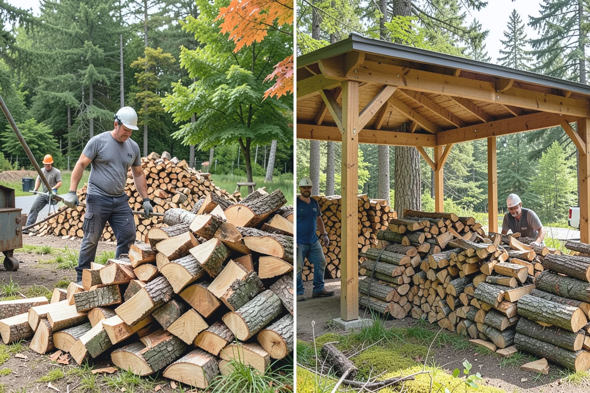 Scheduled Firewood Delivery in Redmond, King County, WA - You select your preferred delivery date and window