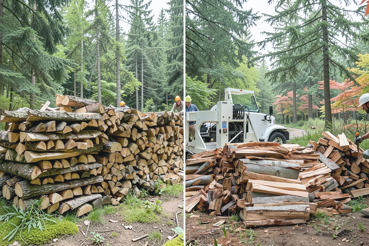 Scheduled Firewood Delivery in Renton, King County, WA - You select your preferred delivery date and window