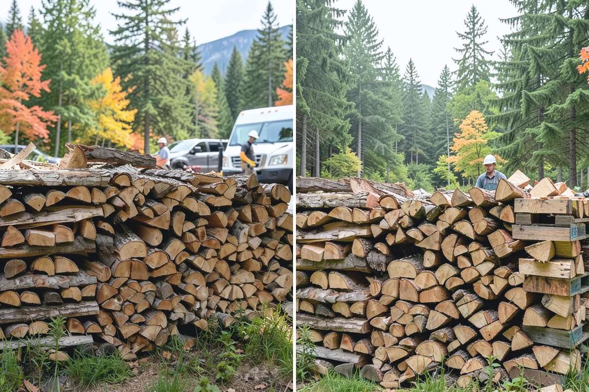 Scheduled Firewood Delivery in Roy, Pierce County, WA - You select your preferred delivery date and window