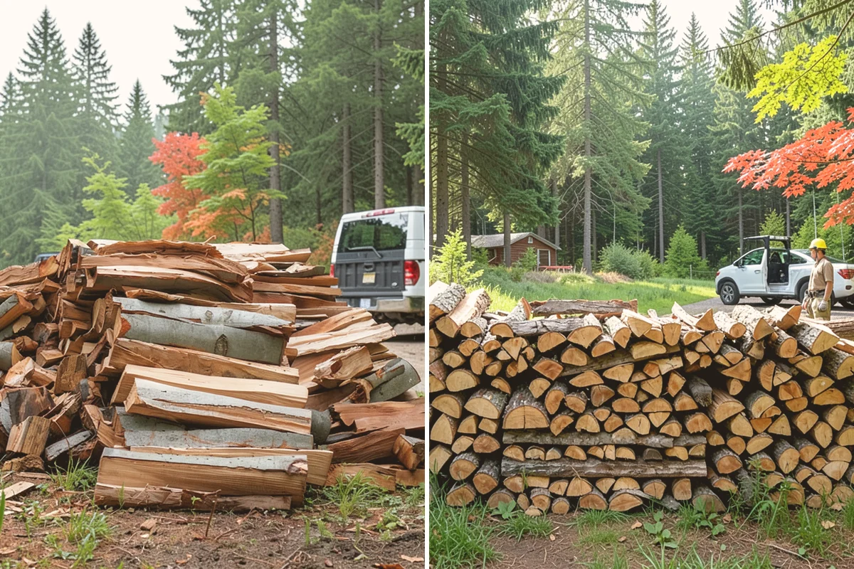 Scheduled Firewood Delivery in Sammamish, King County, WA - You select your preferred delivery date and window