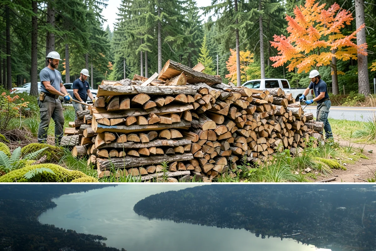 Scheduled Firewood Delivery in Sammamish, King County, WA - Schedule your delivery whenever it suits you, and book fall dates early since the heating season fills up fast.
