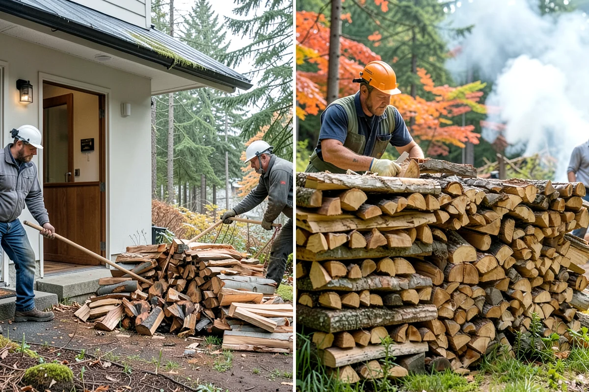 Scheduled Firewood Delivery in Seattle, King County, WA - You select your preferred delivery date and window