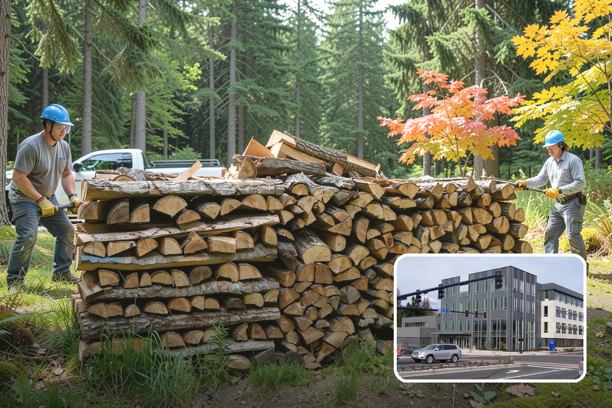 Scheduled Firewood Delivery in Shoreline, King County, WA - You choose the exact delivery date and window