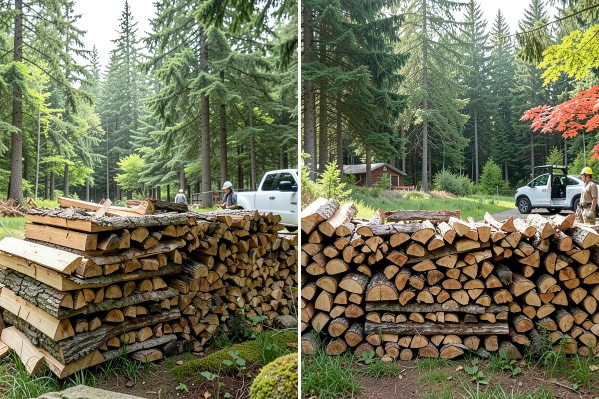Scheduled Firewood Delivery in Shoreline, King County, WA - You select your preferred delivery date and window