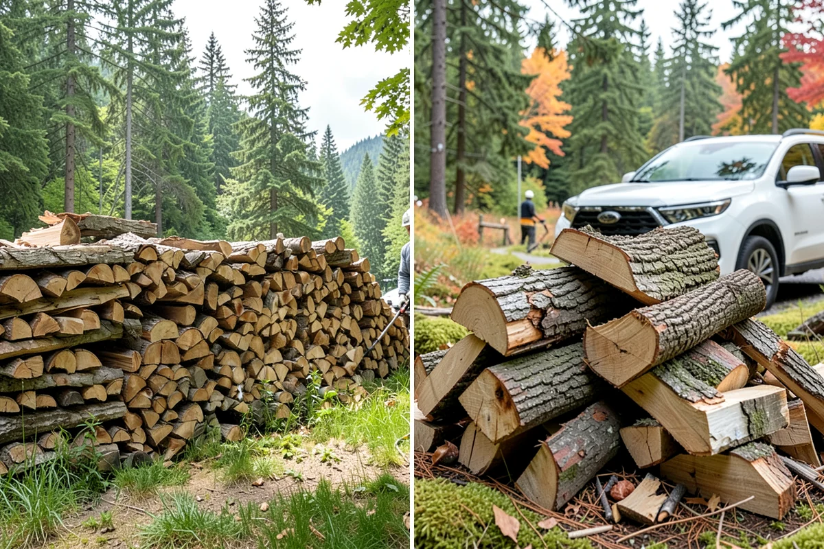 Scheduled Firewood Delivery in Snoqualmie, King County, WA - You select your preferred delivery date and window