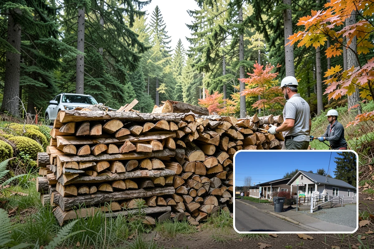 Scheduled Firewood Delivery in South Prairie, Pierce County, WA - You choose the exact delivery date and window