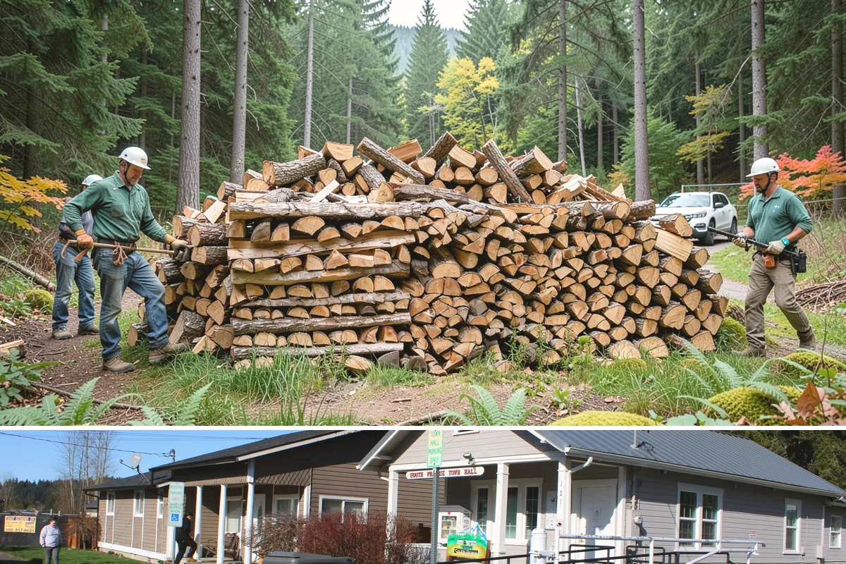 Scheduled Firewood Delivery in South Prairie, Pierce County, WA - Schedule your delivery whenever it suits you, and book fall dates early since the heating season fills up fast.