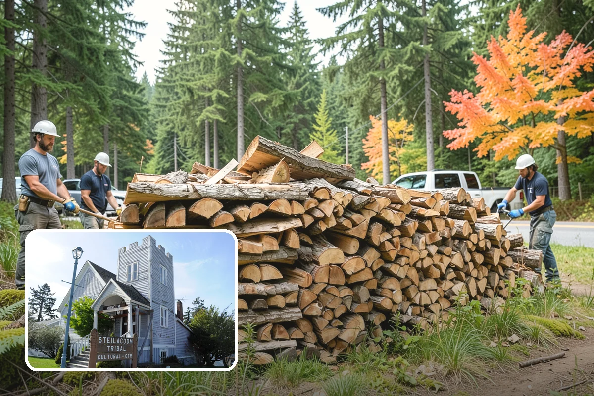 Scheduled Firewood Delivery in Steilacoom, Pierce County, WA - You choose the exact delivery date and window