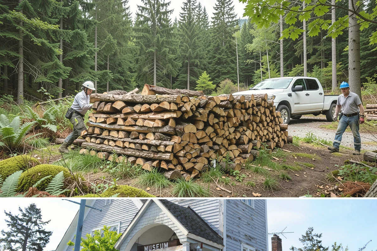 Scheduled Firewood Delivery in Steilacoom, Pierce County, WA - Schedule your delivery whenever it suits you, and book fall dates early since the heating season fills up fast.