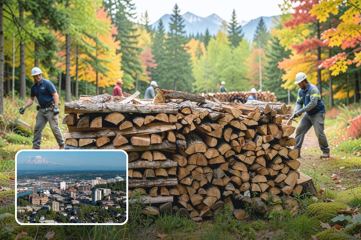 Scheduled Firewood Delivery in Tacoma, Pierce County, WA - You choose the exact delivery date and window