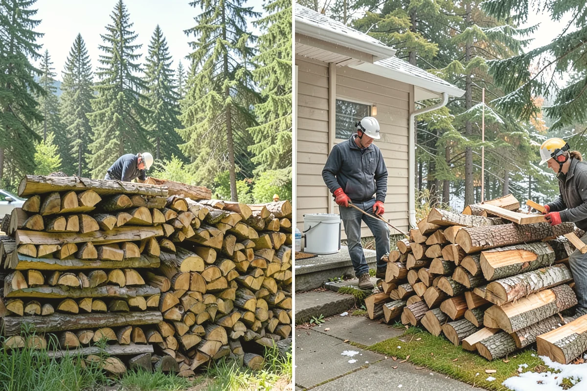 Scheduled Firewood Delivery in Tukwila, King County, WA - You select your preferred delivery date and window