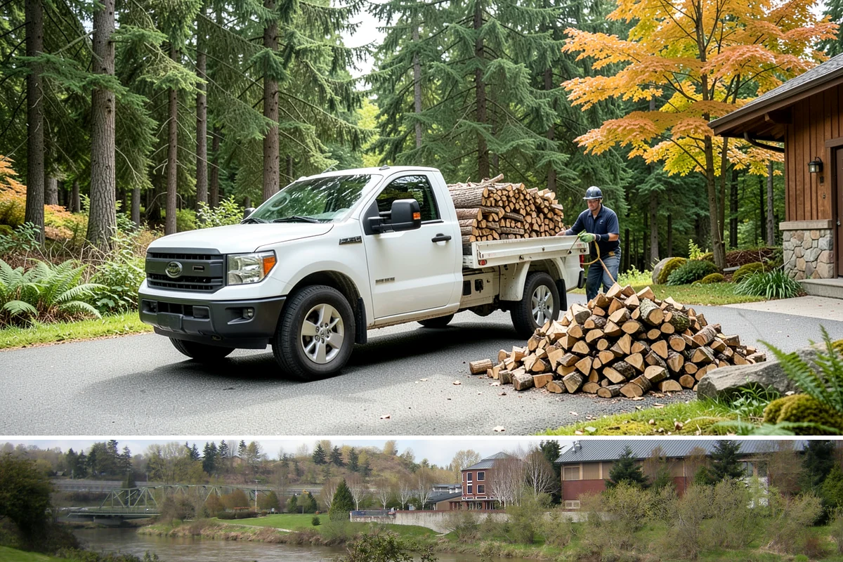 Scheduled Firewood Delivery in Tukwila, King County, WA - Schedule your delivery whenever it suits you, and book fall dates early since the heating season fills up fast.